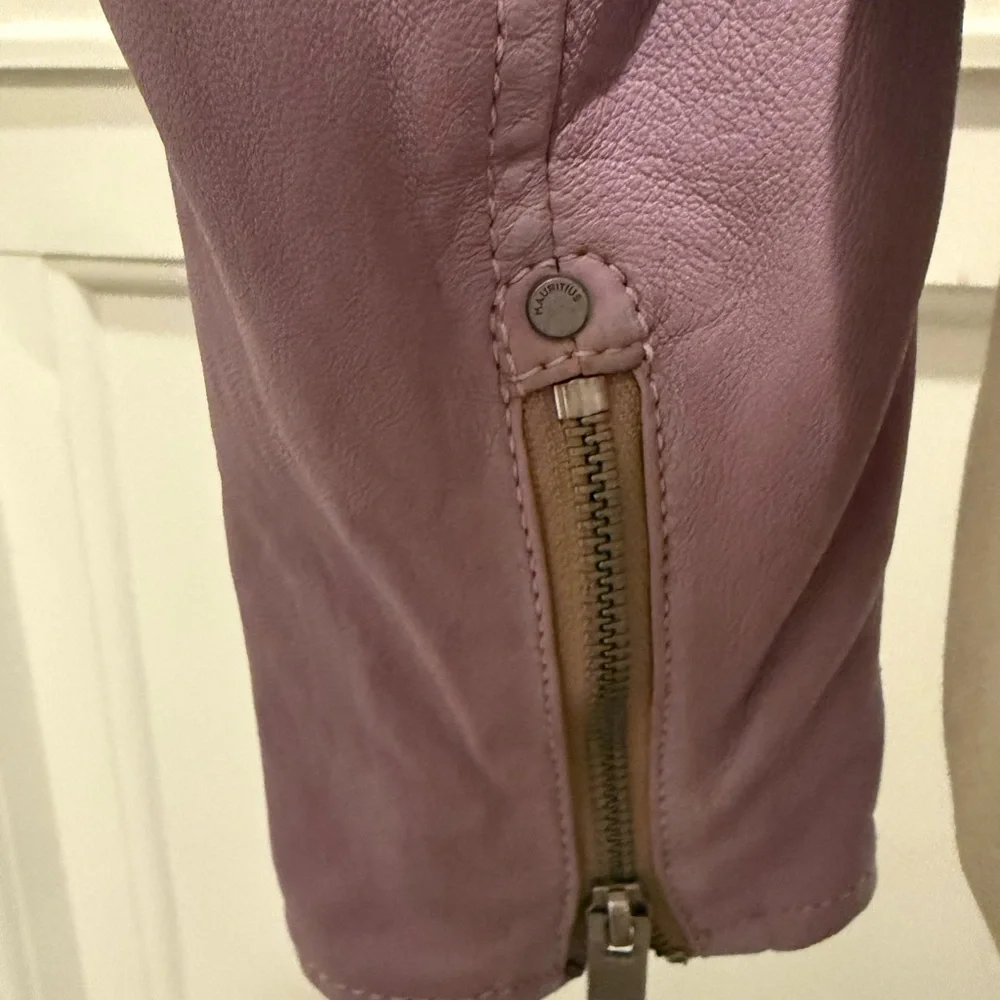 MAURITIUS SzS NWT Lavender/Purple Biker/Moto Jacket - Picture 6 of 6